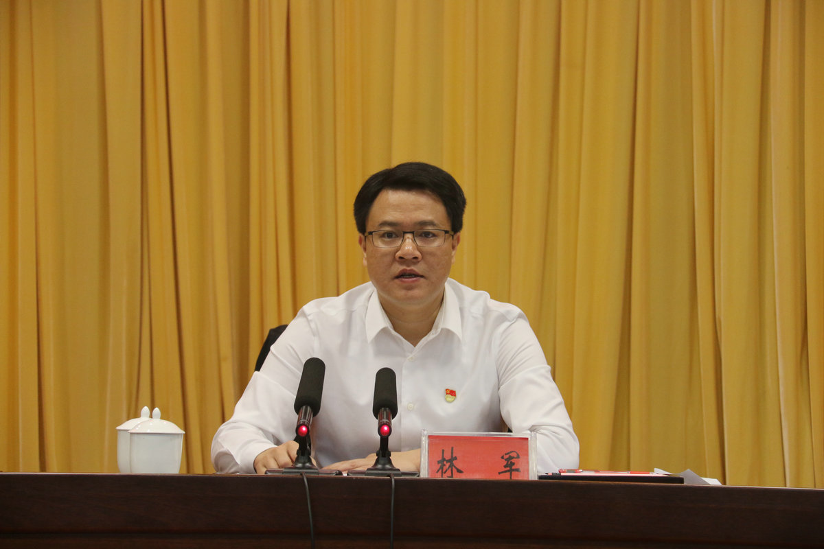 市委常委,组织部部长林军讲话