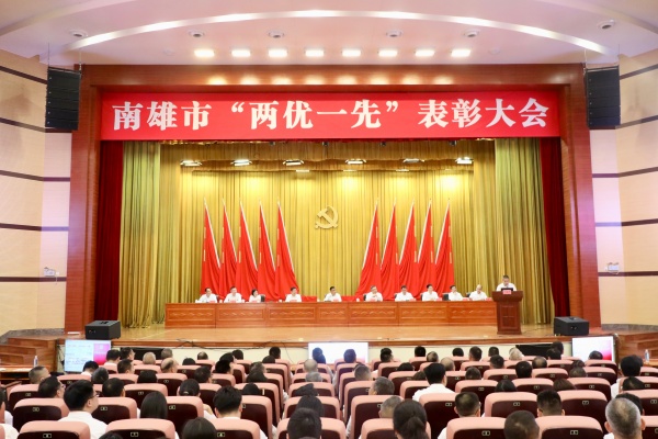 南雄市召开“两优一先”表彰大会