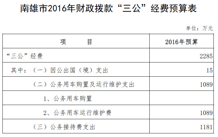 南雄市2016年财政拨款“三公”经费预算表.jpg